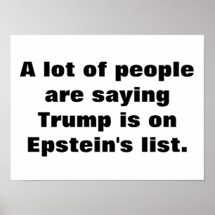 Poster Est-ce que Trump figure sur la liste d'Epstein ? A