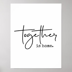 Poster Est ensemble la maison