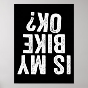Poster Est Mon Vélo Ok Amusant Moto Dirt Vélo
