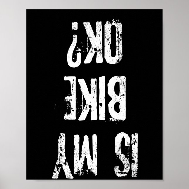 Poster Est Mon Vélo Ok Drôle Cadeau Vélo (Devant)