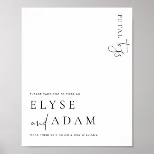 Poster Estelle Moderne Minimale Pétale Signe