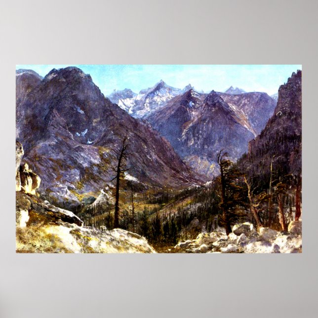 Poster Estes Park, Colorado par Albert Bierstadt, (Devant)