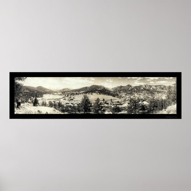 Poster Estes Park, Colorado Photo 1940 (Devant)