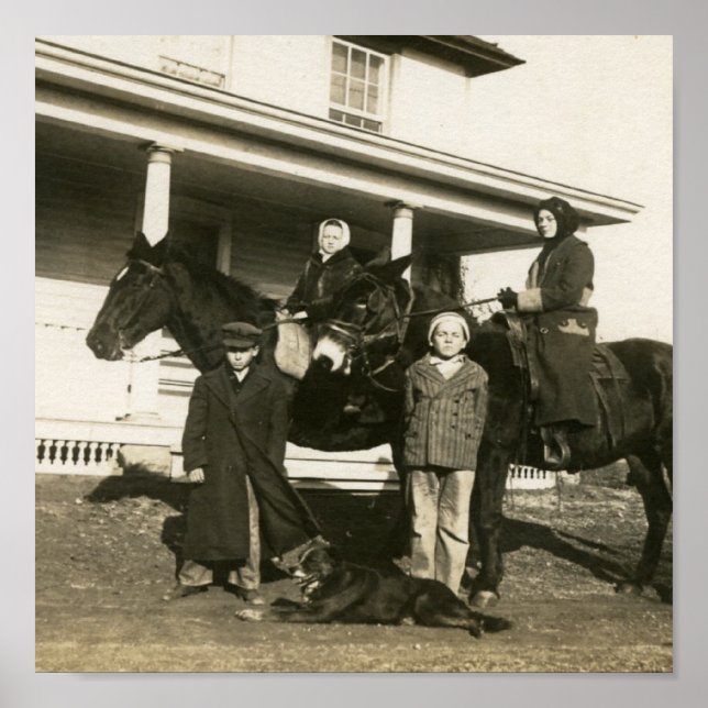 Poster Esther sur l'âne (Devant)