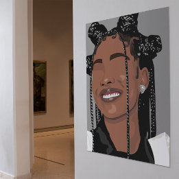 Poster Esthétique Black skin girl, Marsai Martin smile ar