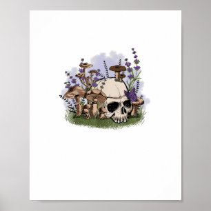 Poster Esthétique Cottagecore Champignon Homme Fantastiqu