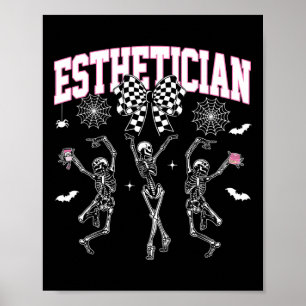 Poster Esthétique Dansant Skeleton Halloween Bow Skin The