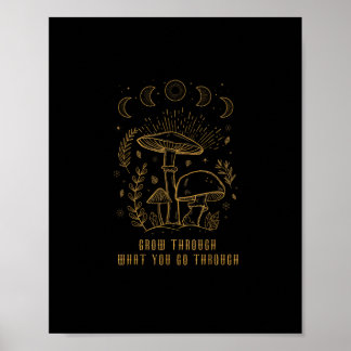 Poster esthétique goblincore académique cottagecore champ