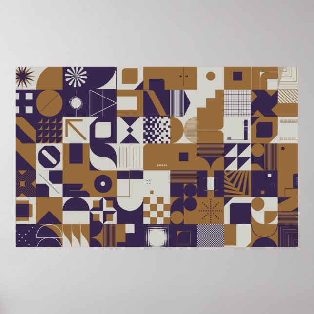 Poster Esthétique néomoderne de la brutalité conception p (Devant)