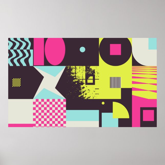 Poster Esthétique néomoderne de la brutalité conception p (Devant)