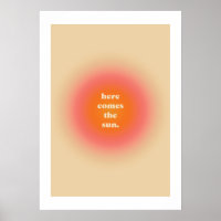 Poster esthétique - Voici Le Soleil