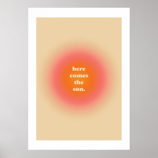 Poster esthétique - Voici Le Soleil
