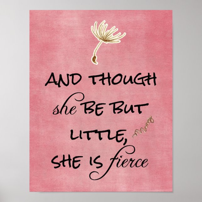 Poster Et bien qu'elle ne soit que petite, elle est Fierc (Devant)