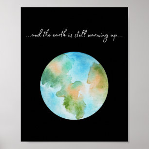 Poster Et ça se réchauffe Réchauffement climatique Enviro