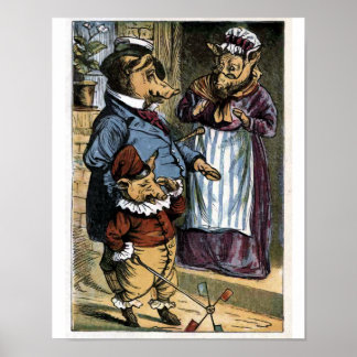 Poster Et ce petit cochon est allé pleurer ......