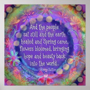 Poster "Et le peuple s'assoit encore" Inspiritisme