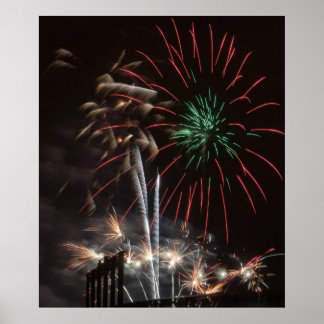 Poster ...Et l'éblouissement rouge, vert et or des roquet