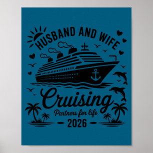 Poster Et mari femme Croisière Vacances Couple