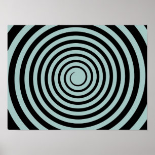 Poster Et noire de crépuscule modèle customisé par