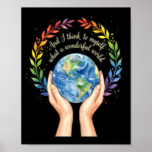 Poster Et pensez à quel monde merveilleux char tank jour