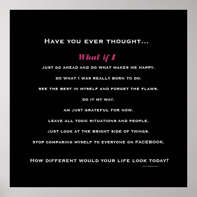 Poster Et Si Je... (Devant)