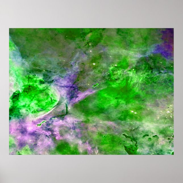 Poster Eta Carinae Nebula Amélioration de la valeur verte (Devant)