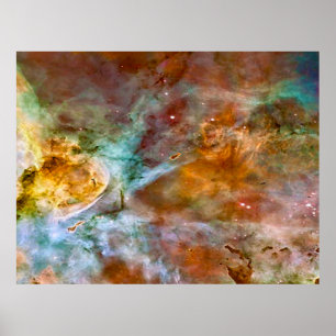 Poster Eta Carinae Nebula dans l'affiche de valeur Brown 