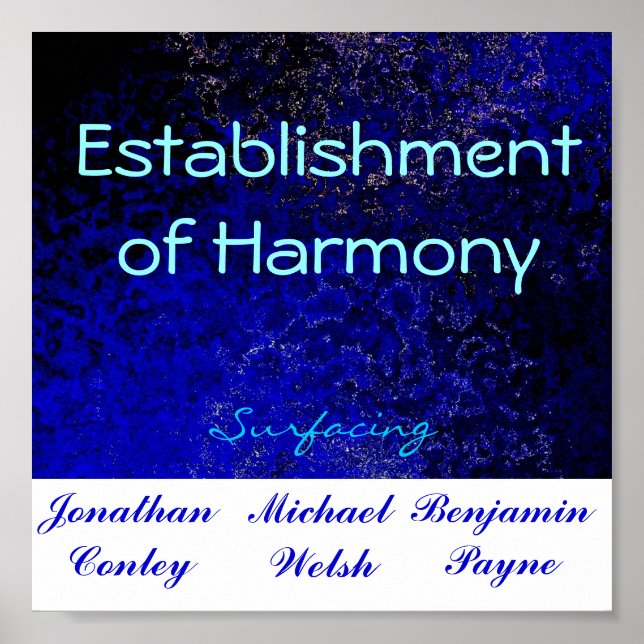 Poster Établissement de l'harmonie (Devant)