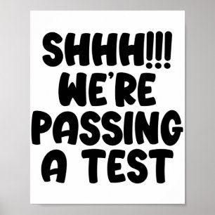 Poster Étaient Ping A Test Funny Test Jour 2022 Test Teac