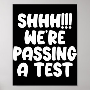 Poster Étaient Ping A Test Funny Test Jour 2024 Test Teac