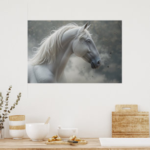 Poster Étalon blanc