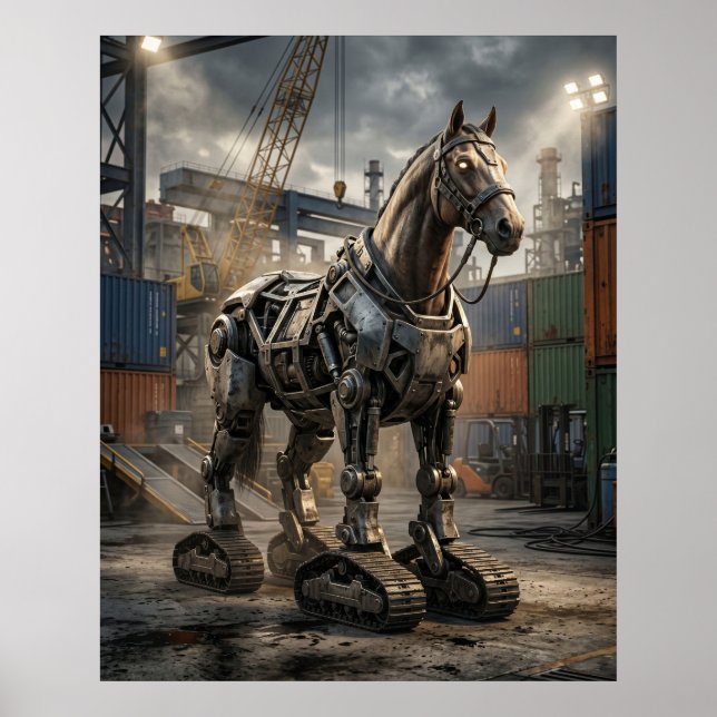 Poster Étalon Renforcé Course (Devant)