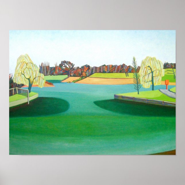 Poster Étang d'hiver (Devant)