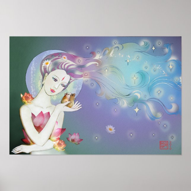 Poster Etapes 16" x 11", toile mat UV (Devant)