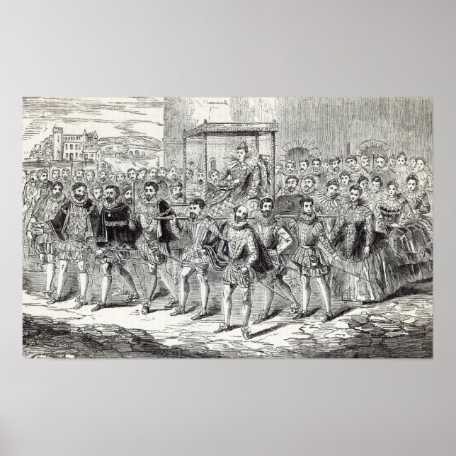 Poster État d'avancement de la reine Elizabeth (Devant)