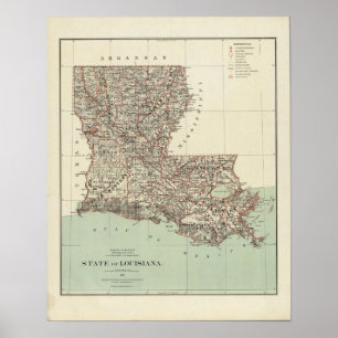 Poster État de la Louisiane