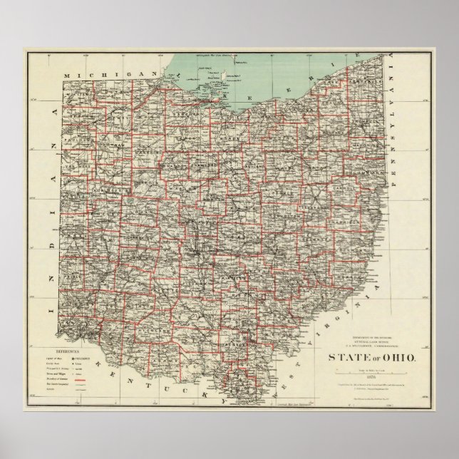 Poster État de l'Ohio (Devant)