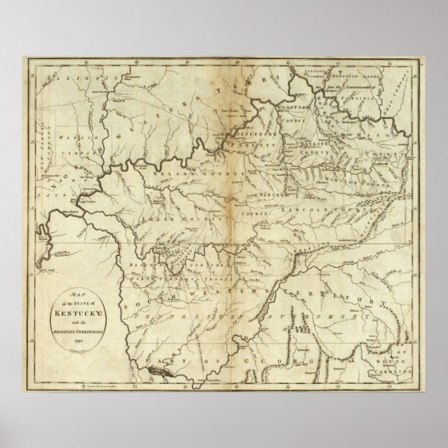 Poster État du Kentucky (Devant)