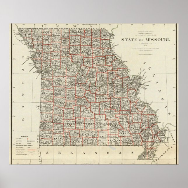 Poster État du Missouri (Devant)