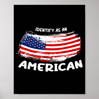 Poster État-Unis patriotique - drapeau américain liberté