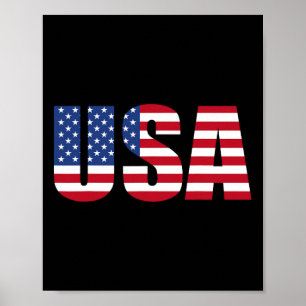 Poster État-Unis Patriotique Pour Femmes Filles Enfants H