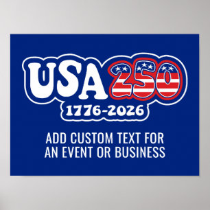 Poster États-Unis 250 - 250e anniversaire de l'Amérique R