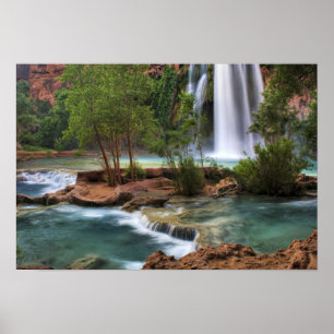 Poster États-Unis, Arizona, Havasu Canyon. Le paisible
