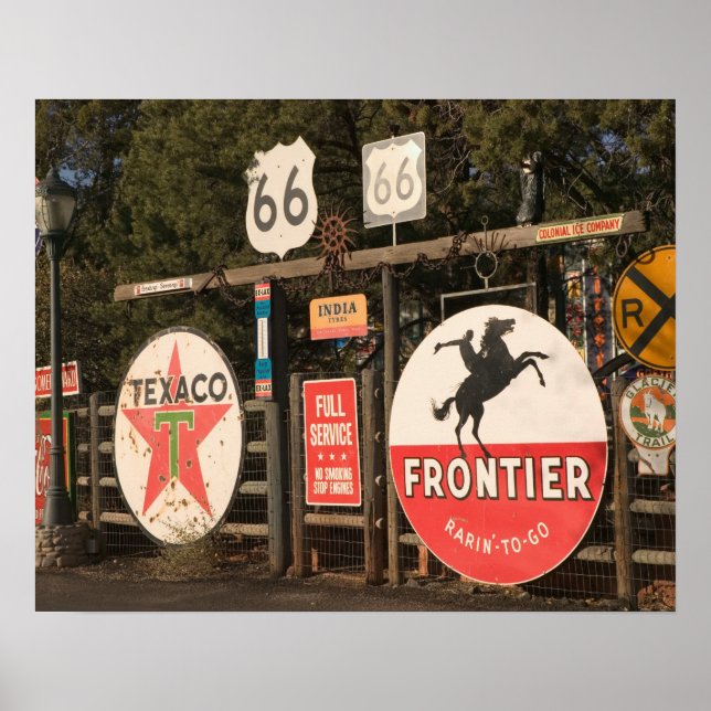 Poster États-Unis, Arizona, Sedona : Signes publicitaires (Devant)