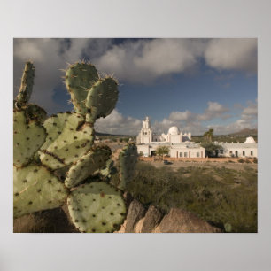 Poster États-Unis, Arizona, Tucson : Mission San Xavier d
