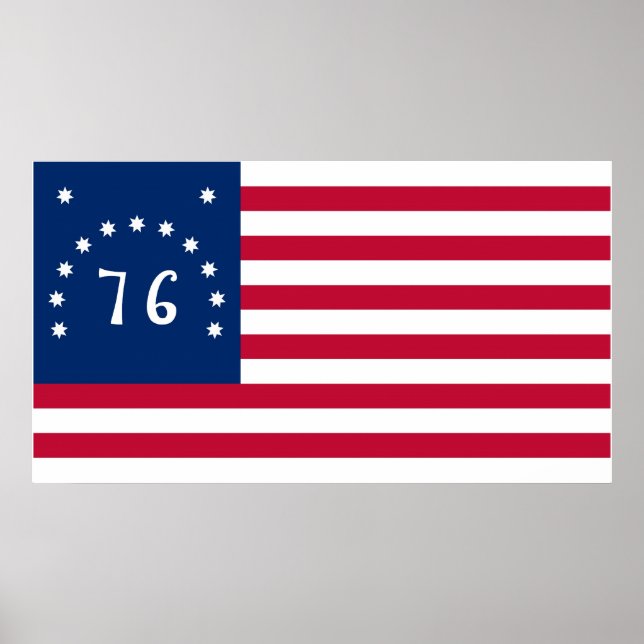 Poster États-Unis Bennington Drapeau Spirit of 76 (Devant)