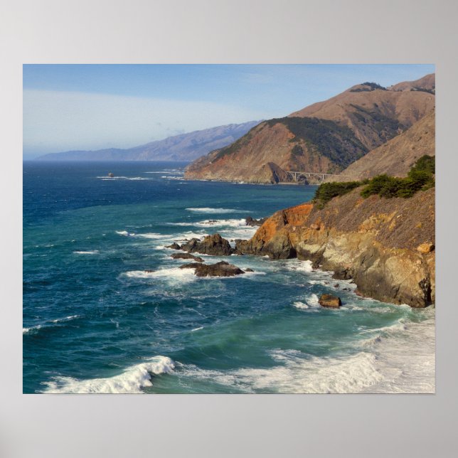 Poster États-Unis, Californie, Big Sur Coastline (Devant)