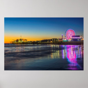 Poster États-Unis, Californie, Los Angeles, Santa Monica 