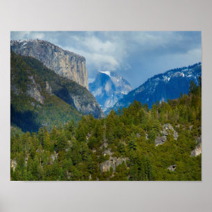 Poster États-Unis, Californie. Vue du Half Dome à Yosemit