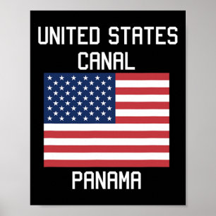 Poster États-Unis Canal Canal Panama Trump 2025 Humour